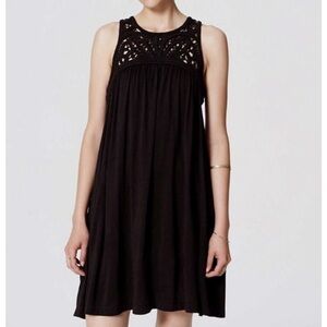 LOFT Black Swing Dress